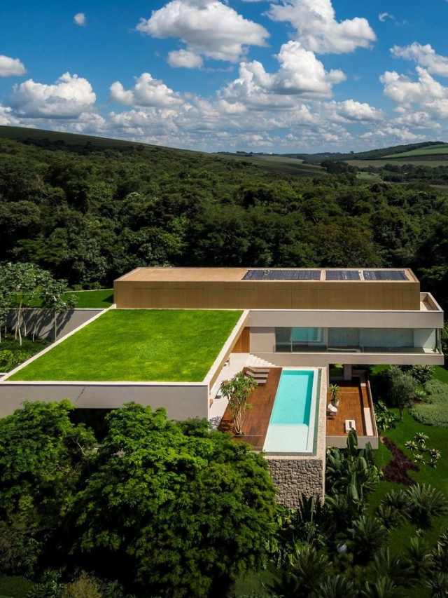 As vantagens do telhado verde na arquitetura